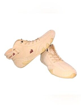 Unisex Beck Khaki Suede High Top Sneakers Size 44
